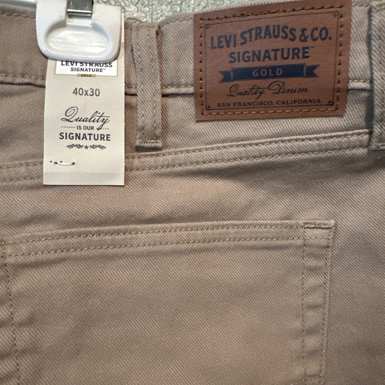 Levi Strauss Signature Gold Jeans 40 X 30 Tan