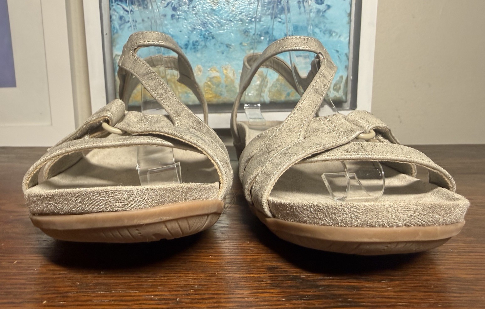 EUC Baretraps JAXEN Women’s TAUPE NUDE Comfort Sandals SZ 7.5