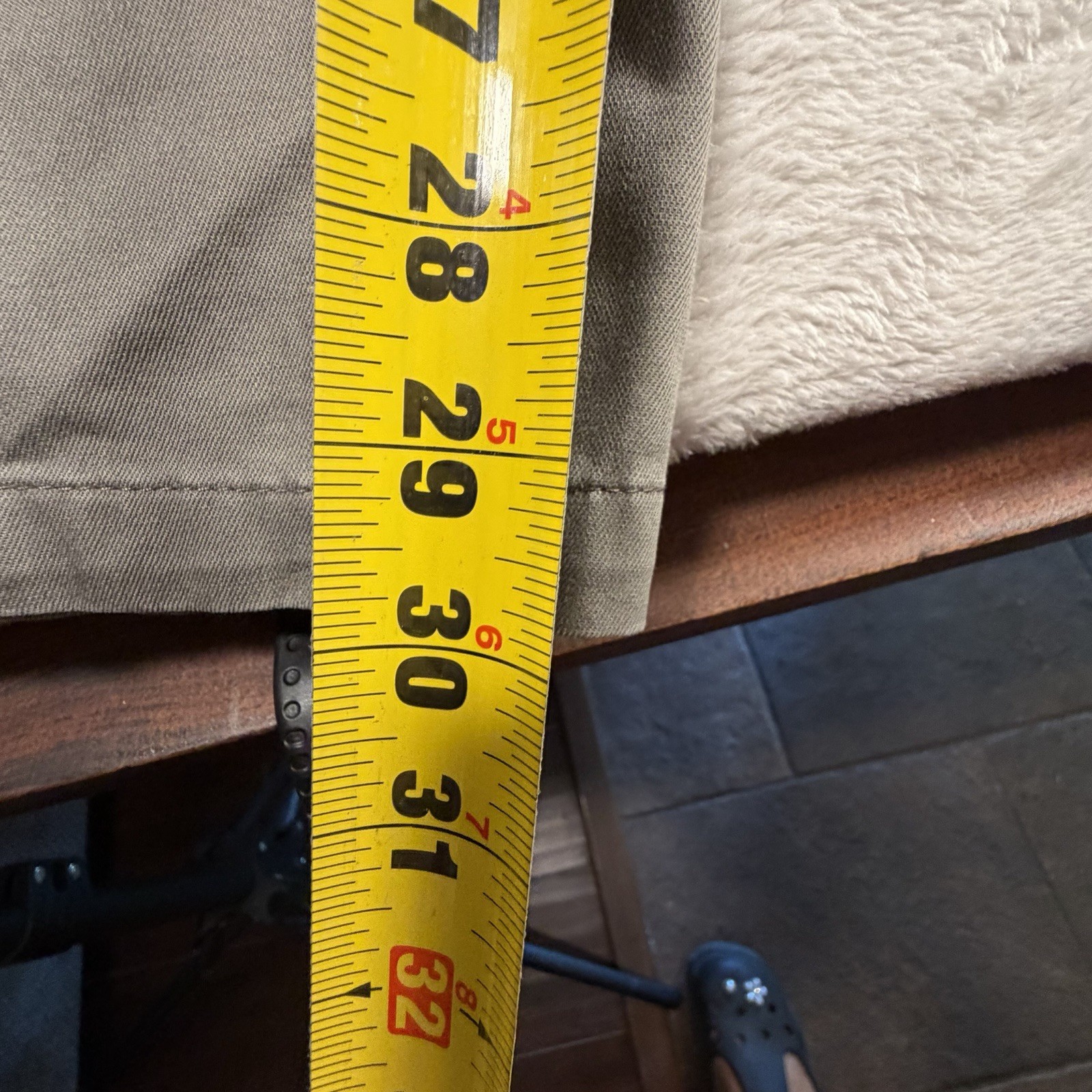 Dockers Signature Khakis Men’s Pants 42×32 Olive Gray Classic Fit