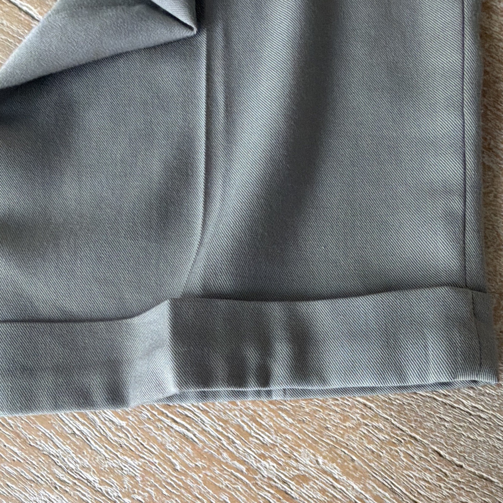 Perry Ellis Portfolio MenGray Pleated Cuffed Classic Straight Dress Pants 34/29