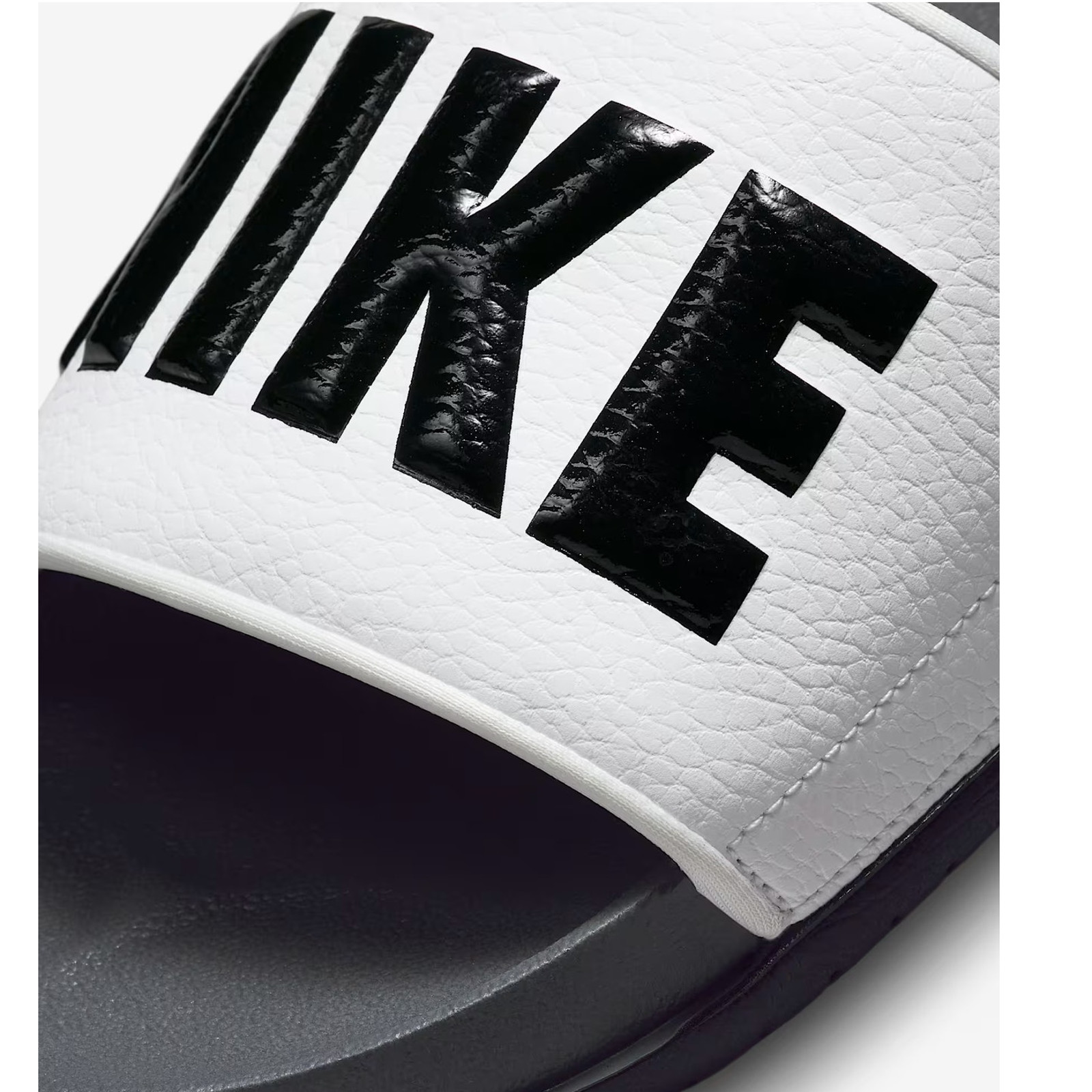 NEW Nike Offcourt Slides Men’s Size 10 White Black Sandals BQ4639-001