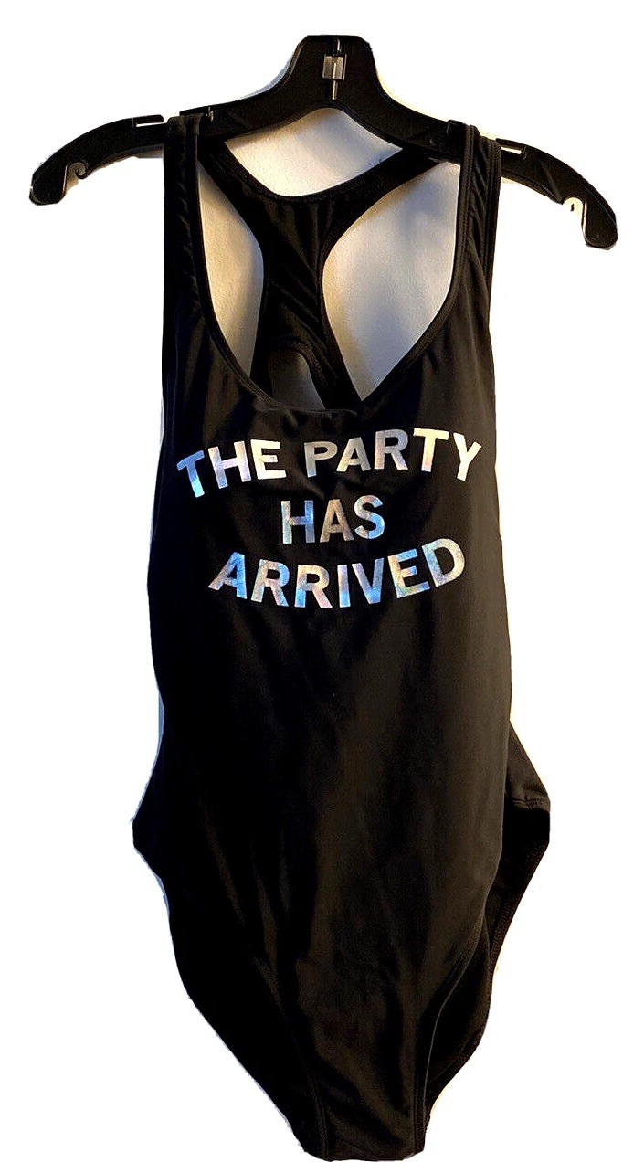 No Boundaries The Party Has Arrived Swimsuit Sz 11-13 Cruise Beach Vacation Fun