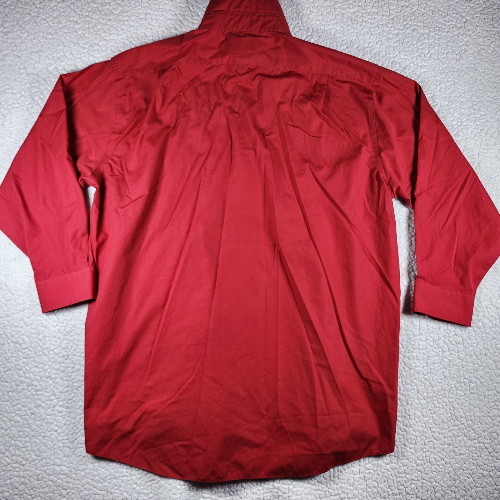 Stafford Essentials Classic Fit Men’s 18-18.5 32/33 Red Button Down Dress Shirt
