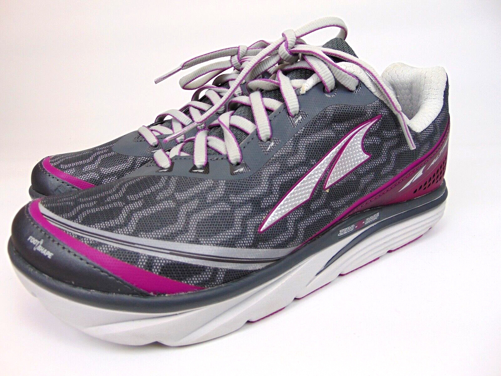 ALTRA Womens Torin IQ Road Running Athletic Shoes, Size 8.0 Med, Gray/Purple NEW