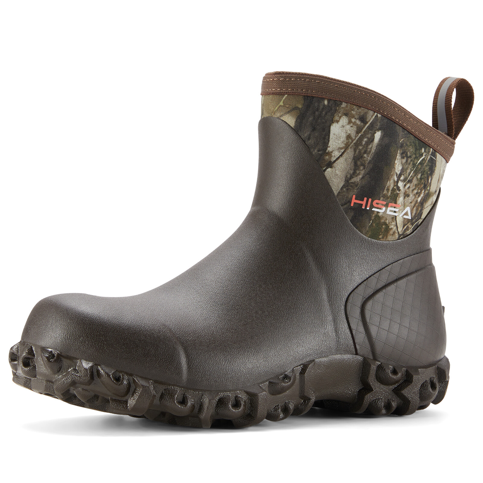 HISEA Men Ankle Rain Boots Waterproof Non-Slip Mud Garden Chore Working Wellies