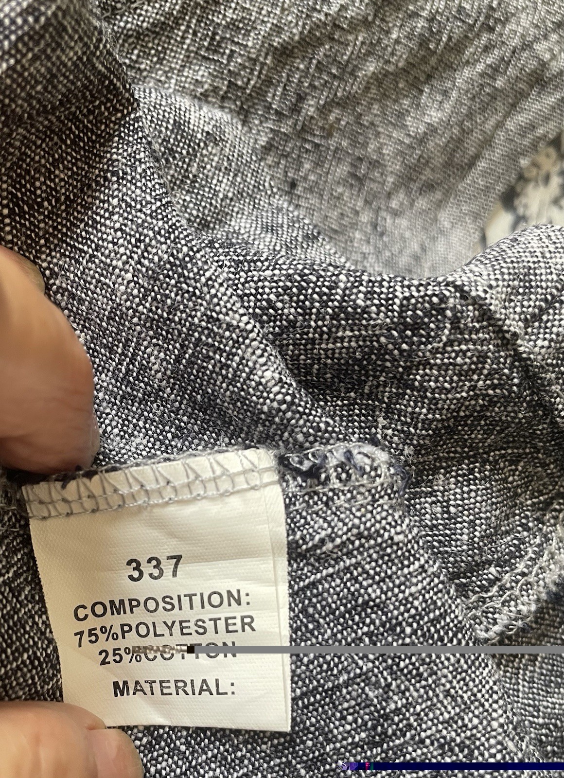Bella Blue Shift Dress Blue Linen Look Size L/XL Unworn No Tags