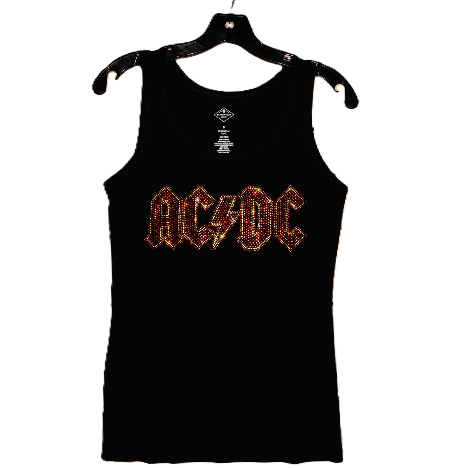 AC/DC rhinestone bling shirt or tank XS S M L XL XXL 1X 2X 3X 4X 5X