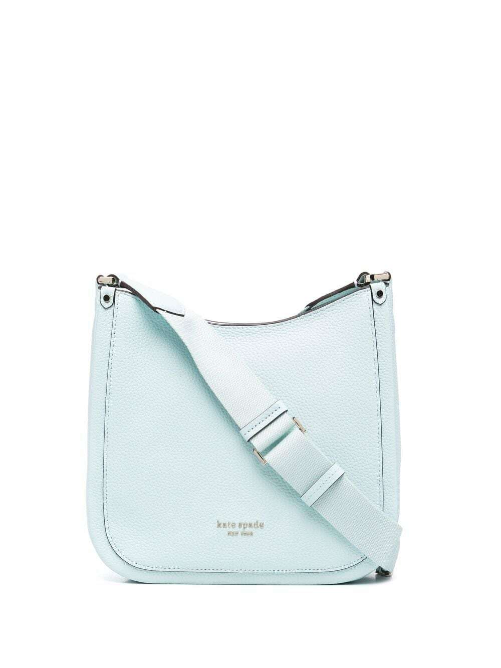 R Kate Spade Roulette Messenger in Blue Leather Crossbody PXR00329 NWT $228 FS