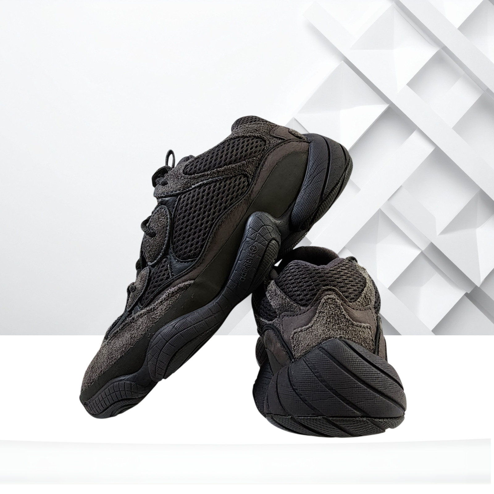 adidas Yeezy 500 Utility Black Low Mesh Suede Sneakers 2018 F36640 Men’s Size 11
