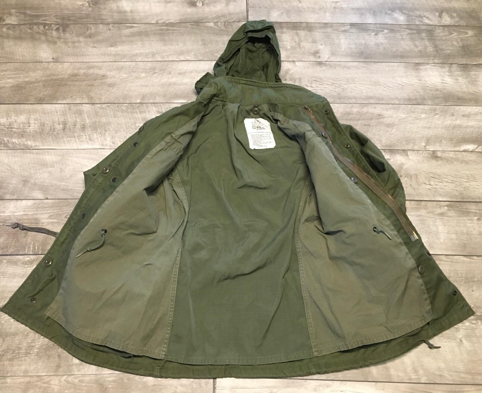Winfield Mfg US Army Air Force Cold Weather Jacket Size XSmall OG-107 Field Vtg