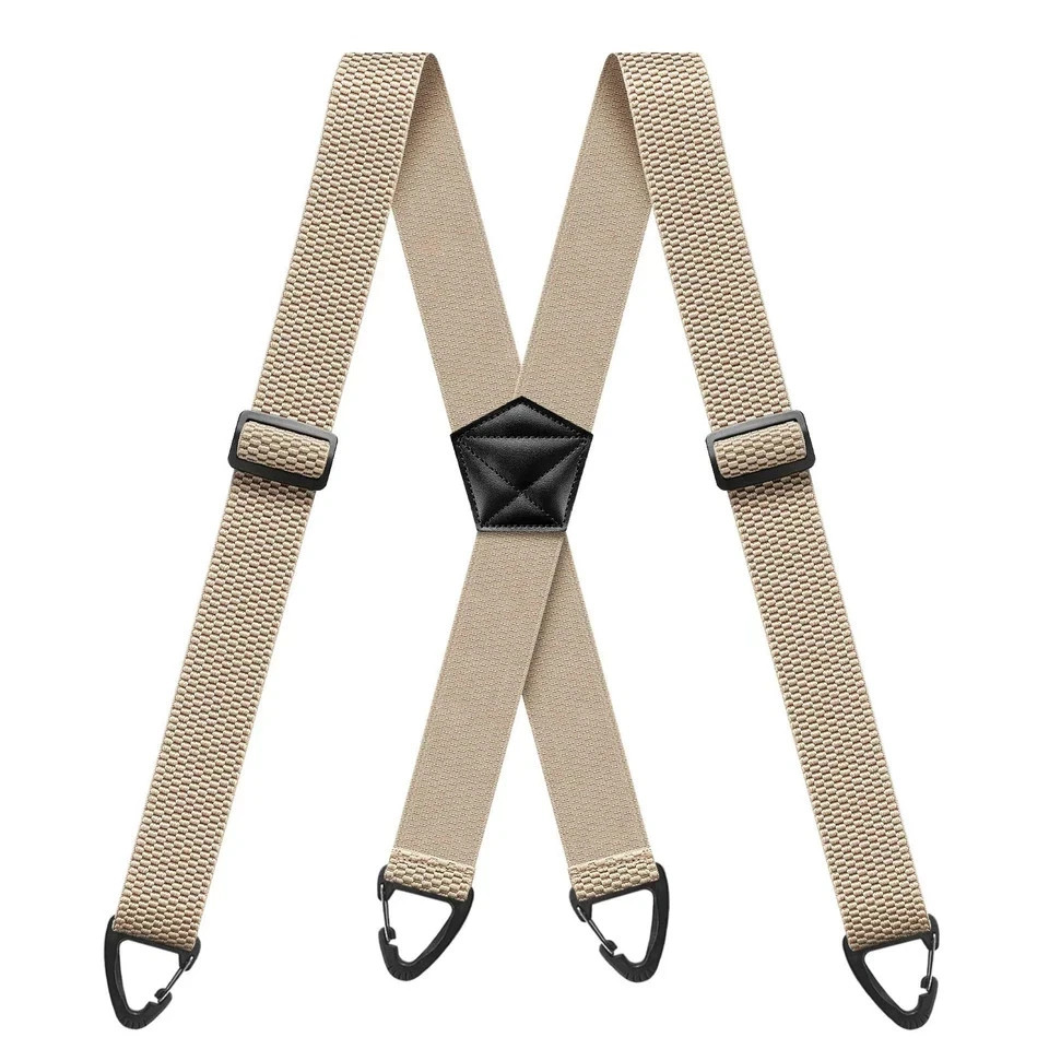 Suspenders for Men Heavy Duty, X Shape Back Hidden Suspender 1.5″ Under Clothing