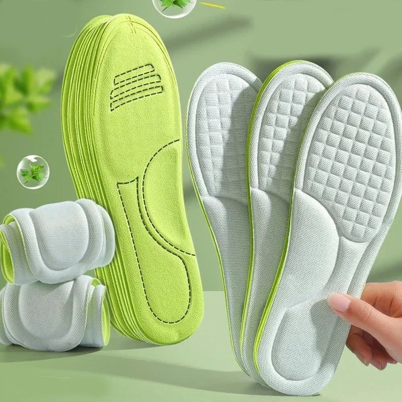 2/6pcs Soft Memory Foam Orthopedic Insoles Deodorizing Insole Shoes Sports Abso