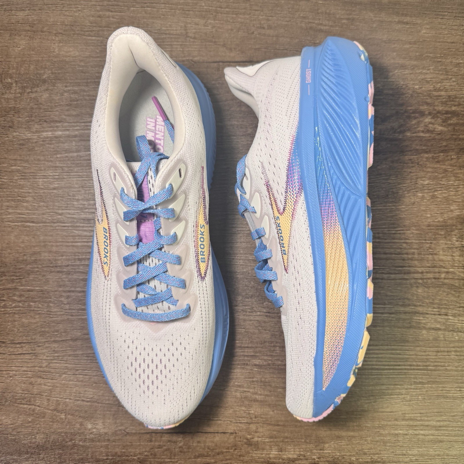 Brooks Ghost 17 ‘Mauve/Orchid/Bonnie’ Women’s Size 7 Running Shoes 120431 1B 247