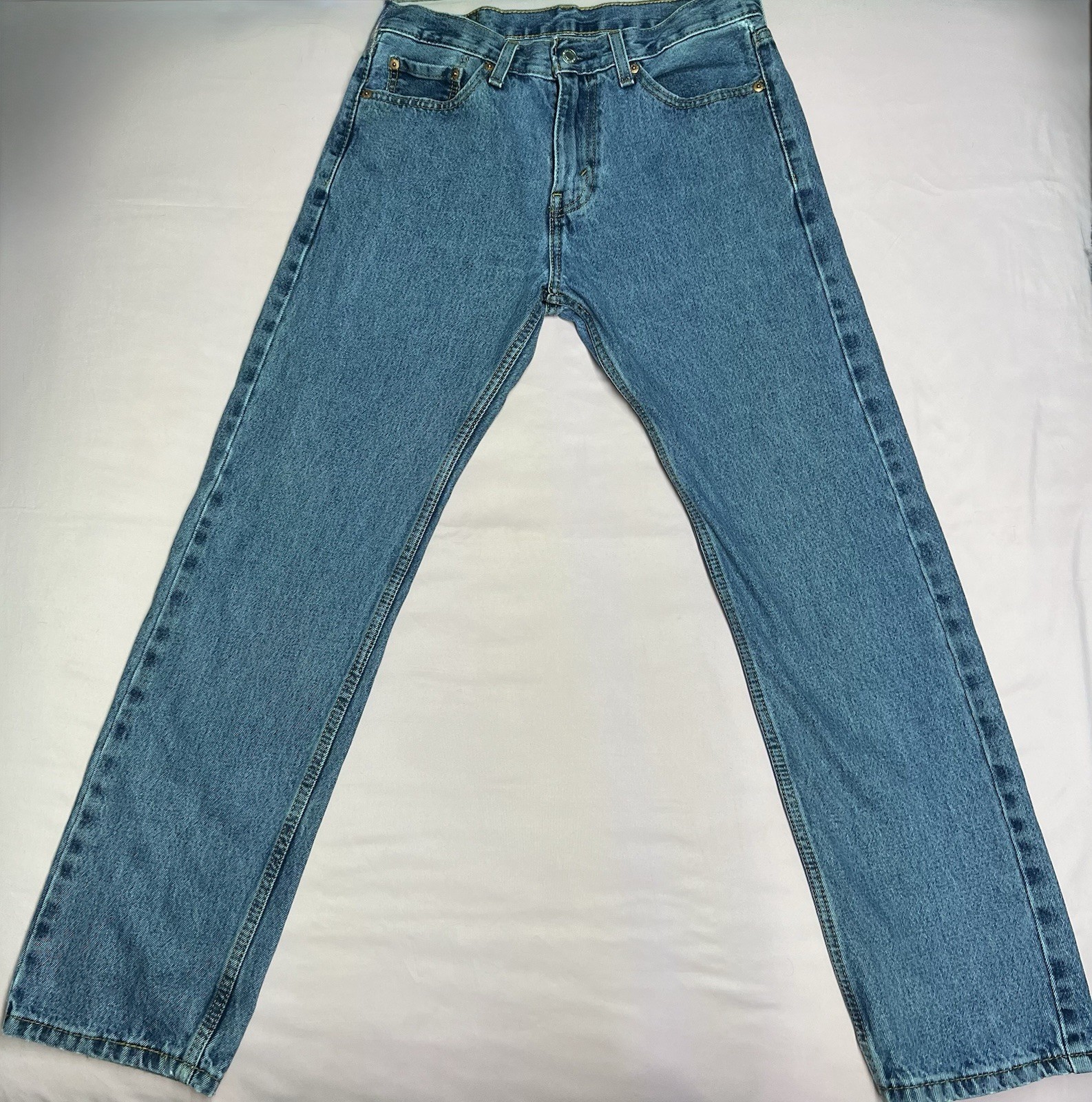 Levi’s Straight Leg Blue Denim Jeans Regular Fit Levi’s 505 Series Men’s W30 L30