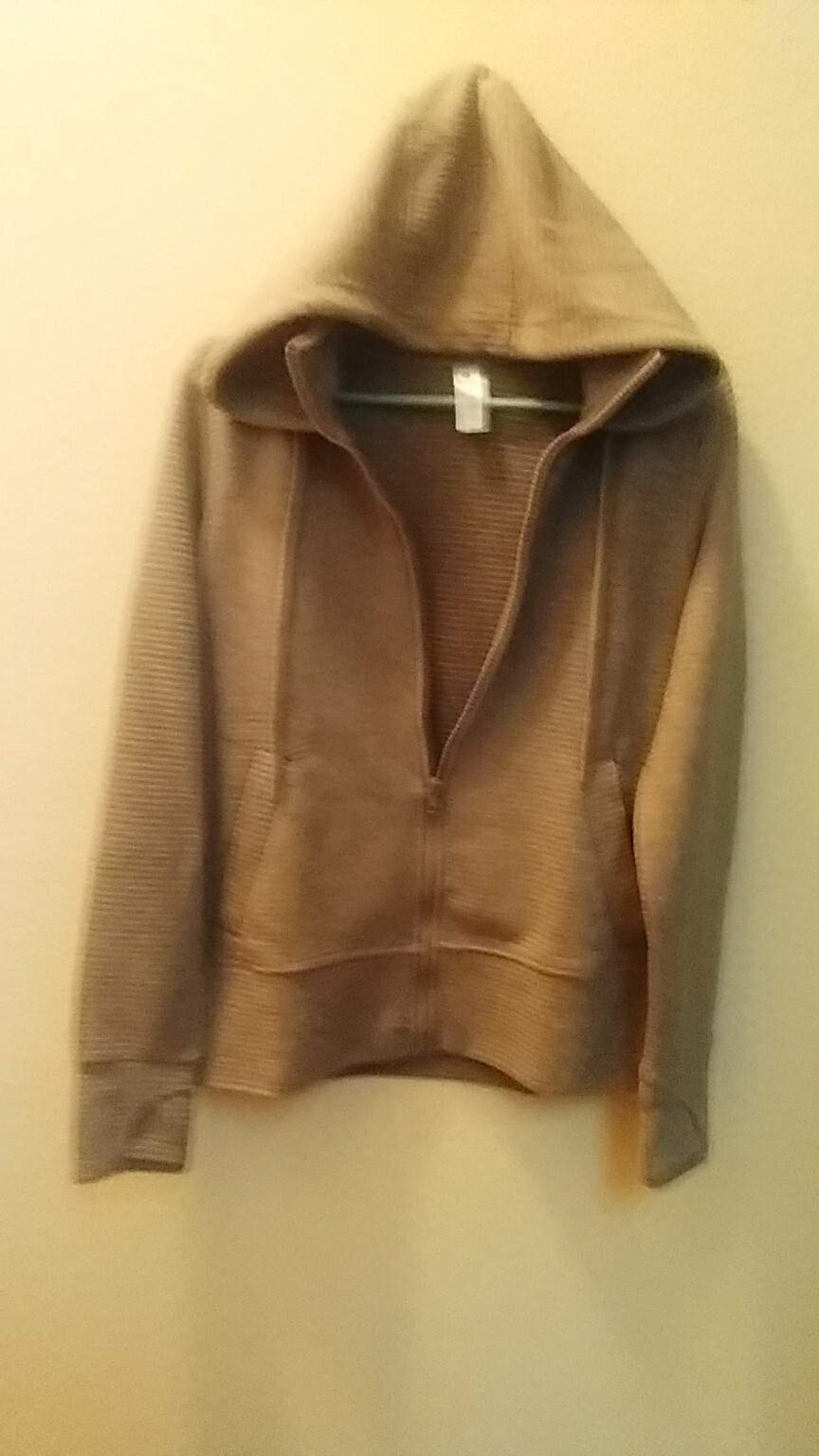 90 Degrees By Reflex Althletic Workout Hooded Jacket With Thumbholes Pockets…