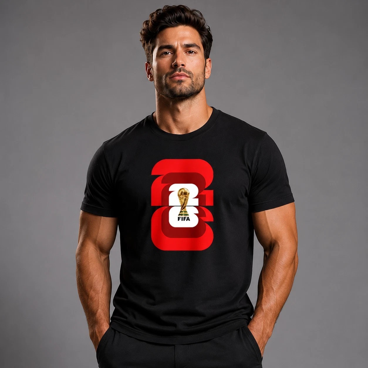 2026 FIFA World Cup Inspired Graphic T-Shirt