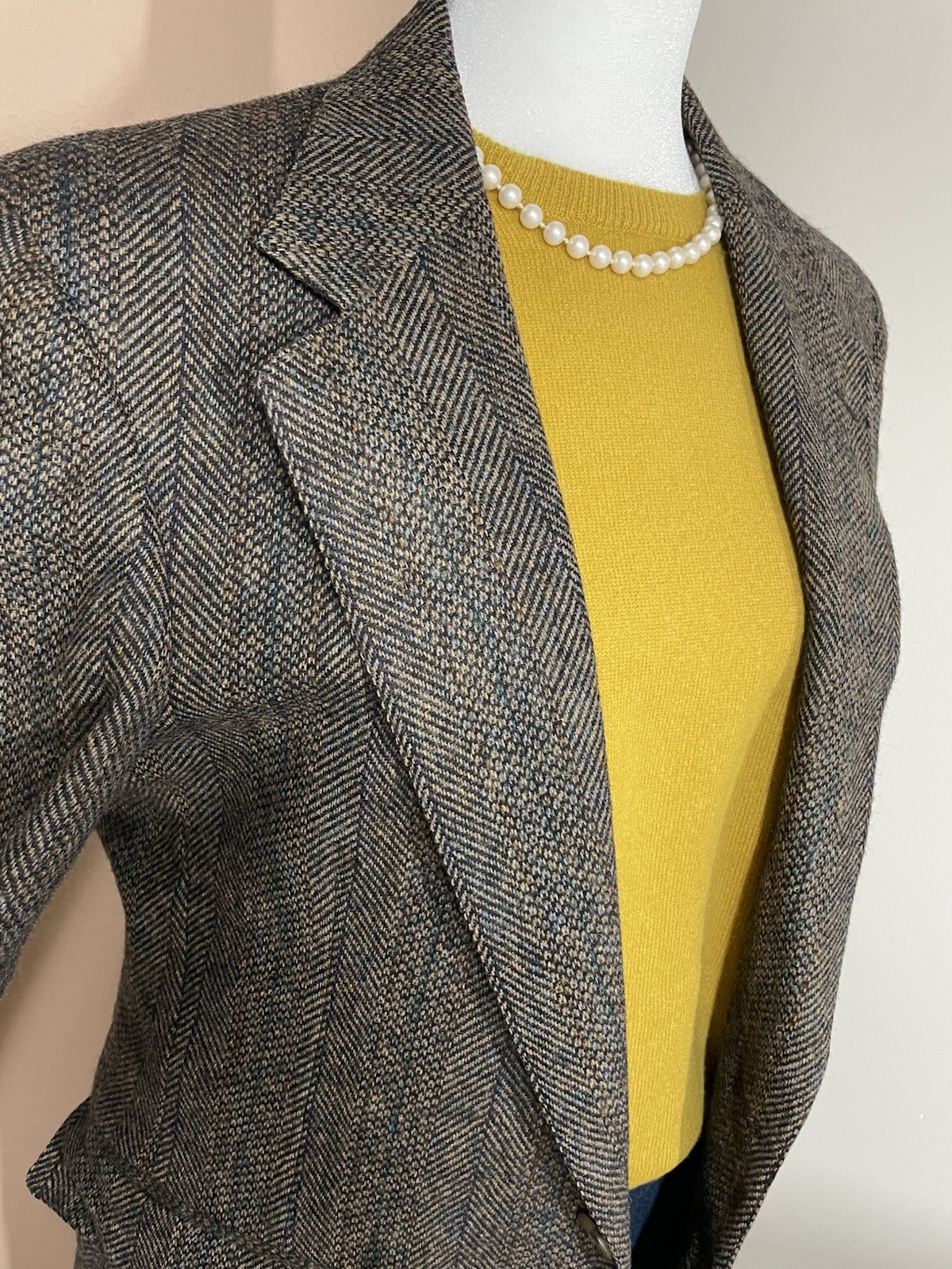 Vintage Cambridge Classics Men’sTweed BlazerJacket SzL UNISEX 70’s 80’s Academic