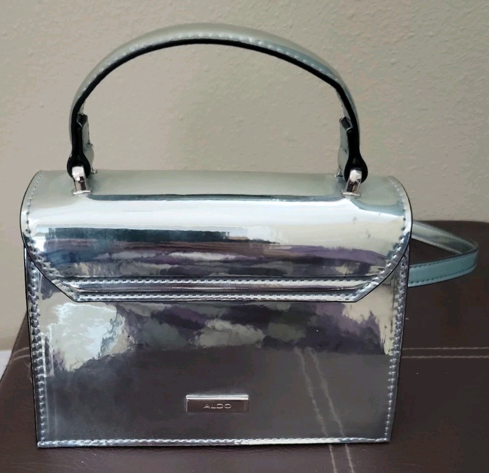 Mini Bow Top Handle Crossbody Bag Aldo – Silver