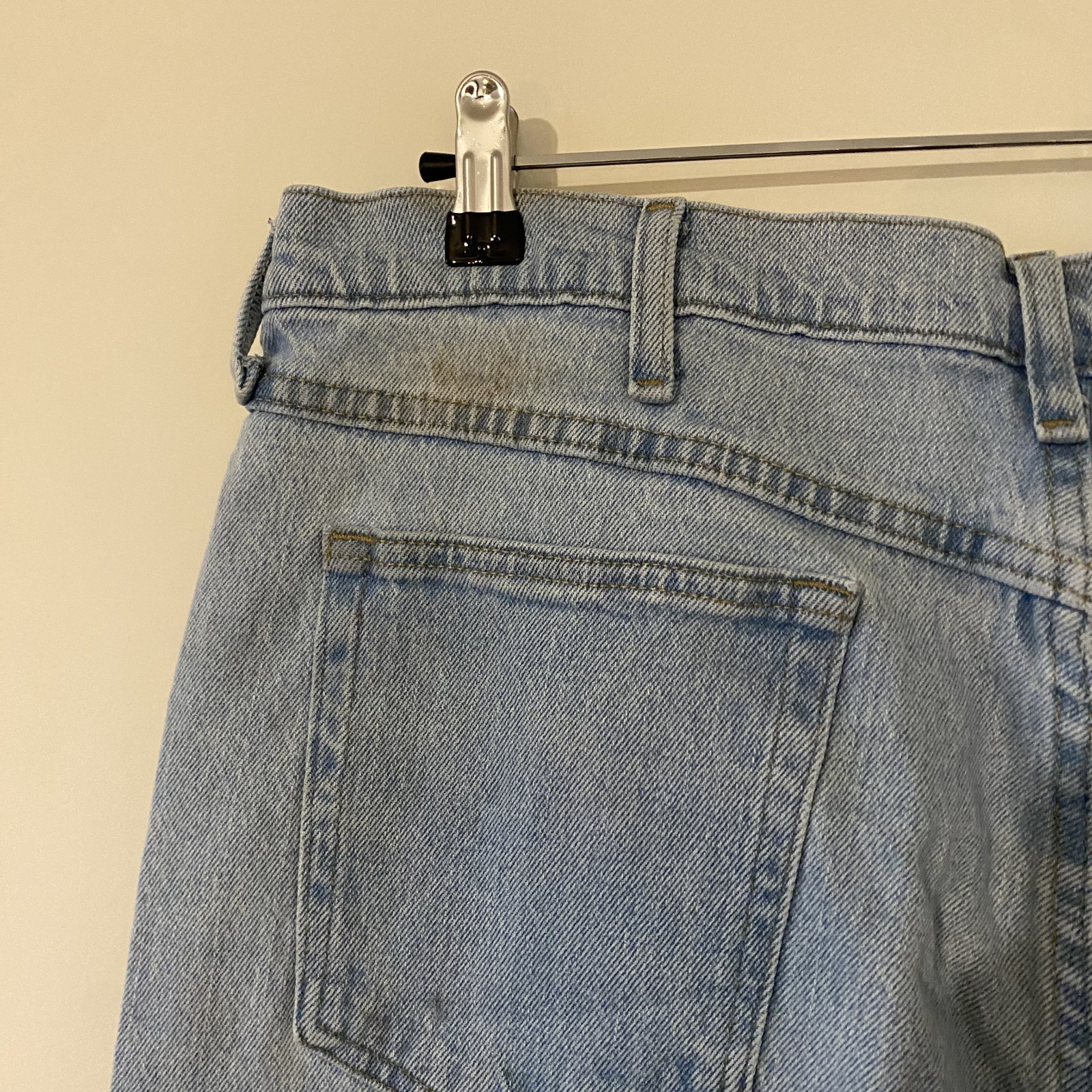 Wrangler Five Star Relaxed Fit Jeans Light Blue Stretch Denim 38W 30L 1097FXVVB