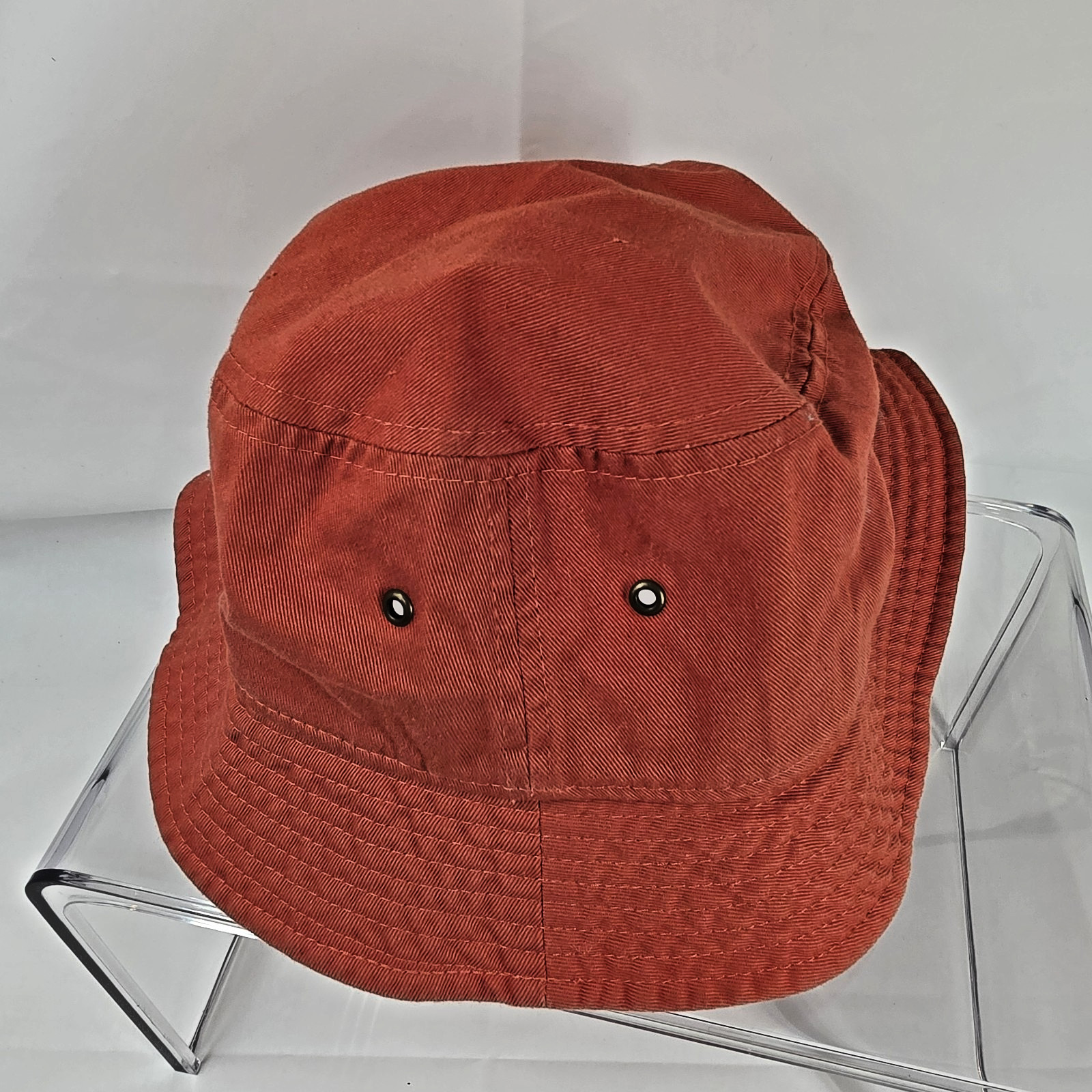 Gelante Bucket Hat Orange Cotton Sun Hat Unisex Size S/M Outdoor Fishing Hat