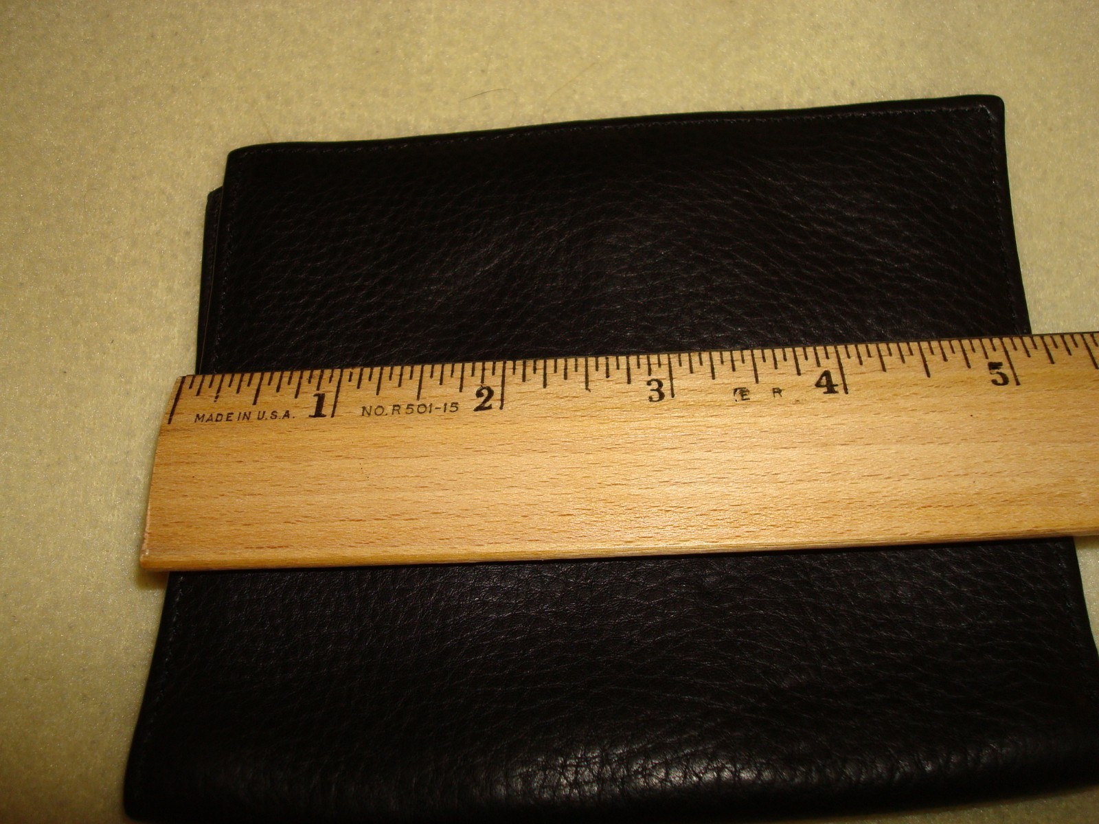 Amity Genuine Leather Large Bifold Wallet -with 8 Card Slots- 4.5″ x 5.25″ Black