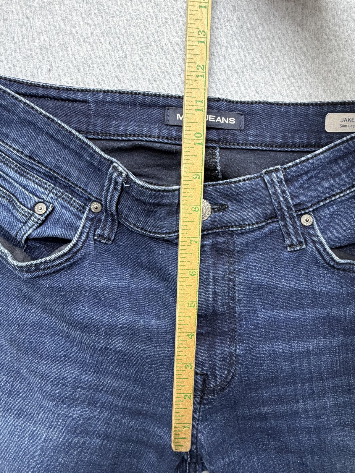 Mavi Jake Jeans Mens 33×32 Dark Wash Blue Slim Tapered Stretch Denim Pants