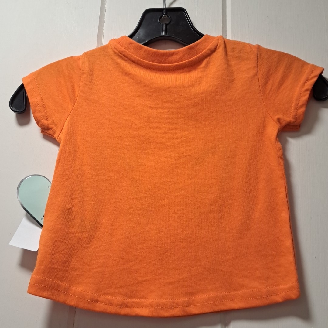ADTN Childs 2T Orange Halloween Thanksgiving Tshirt Short Sleeve Turkey Disguise