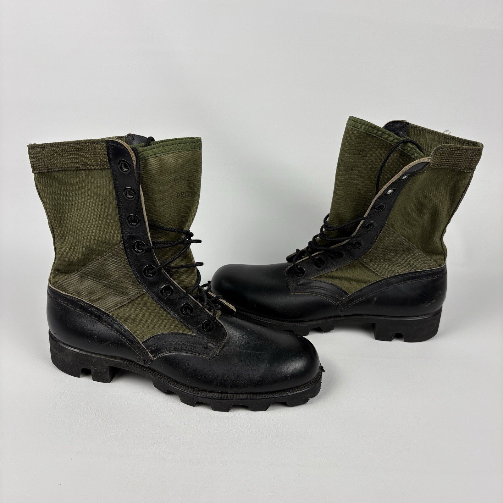 Vintage RoSearch Combat Jungle Boots Spike Protective Size 6N Military Vietnam