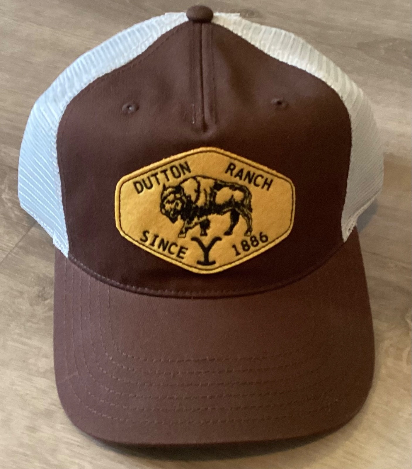 Dutton Ranch Yellowstone Mesh Trucker Snapback Hat Cap Bison Buffalo Men Brown