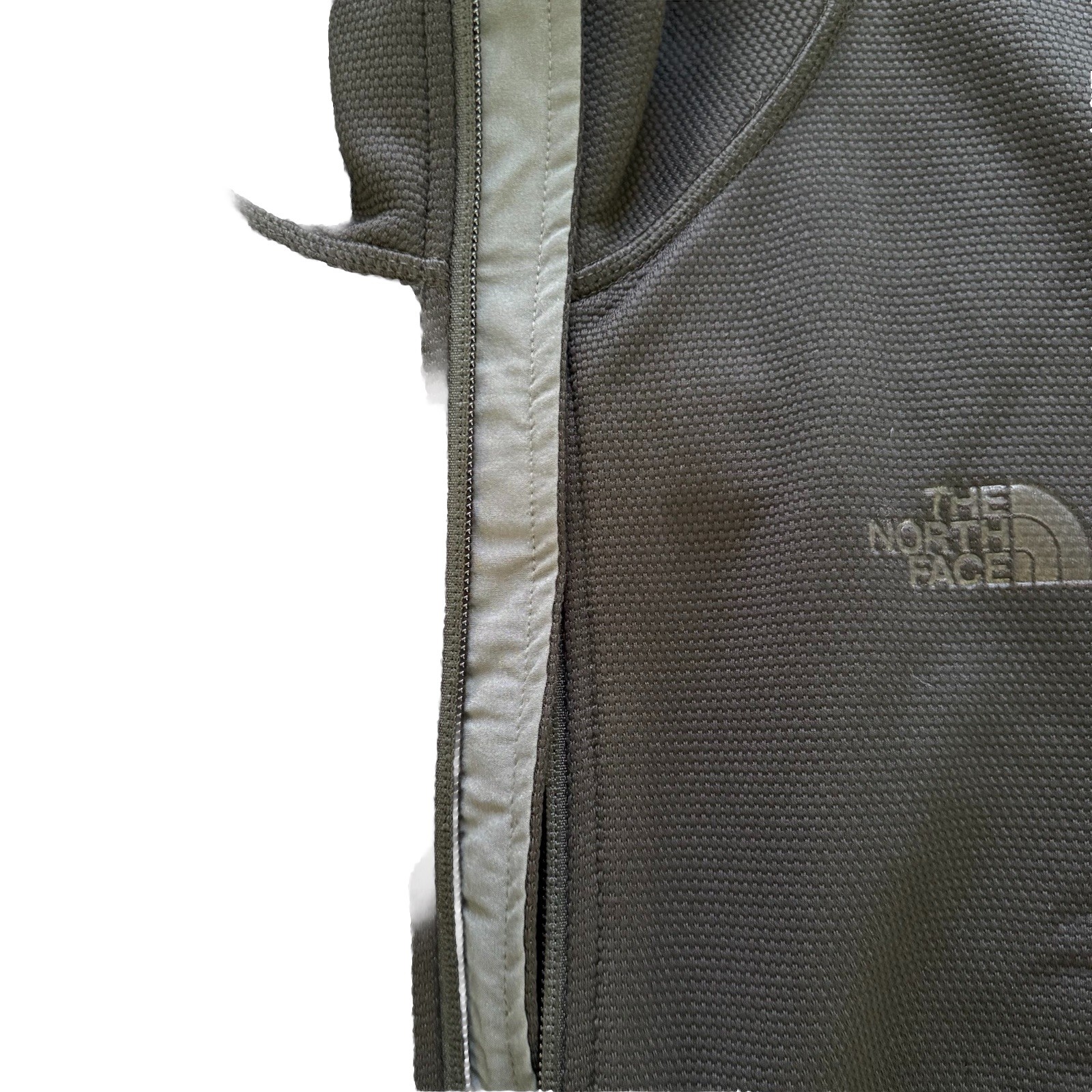 The North Face Dk Gray XL Full Zipper High Neck Polyester /Elastane Zip Pockets