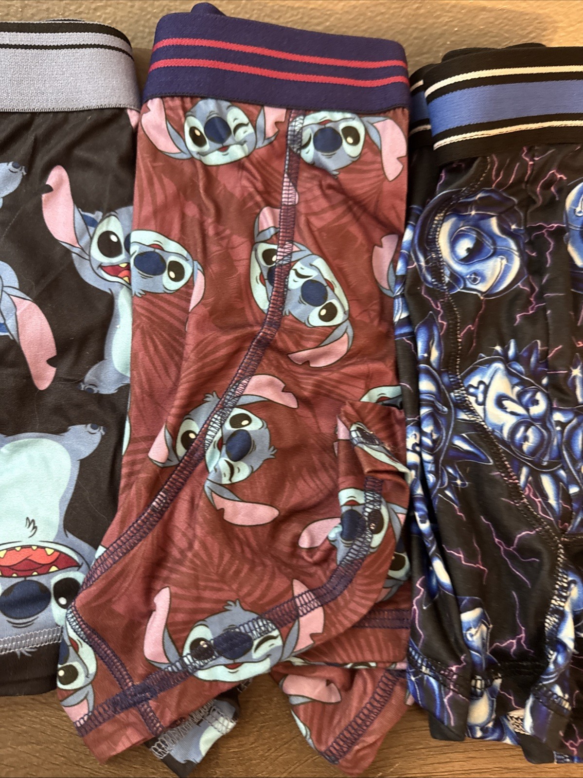DC SUPERMAN & RICK & MORTY STICH BOXER BRIEFS S(28-30) TOTAL OF 5 PAIRS.