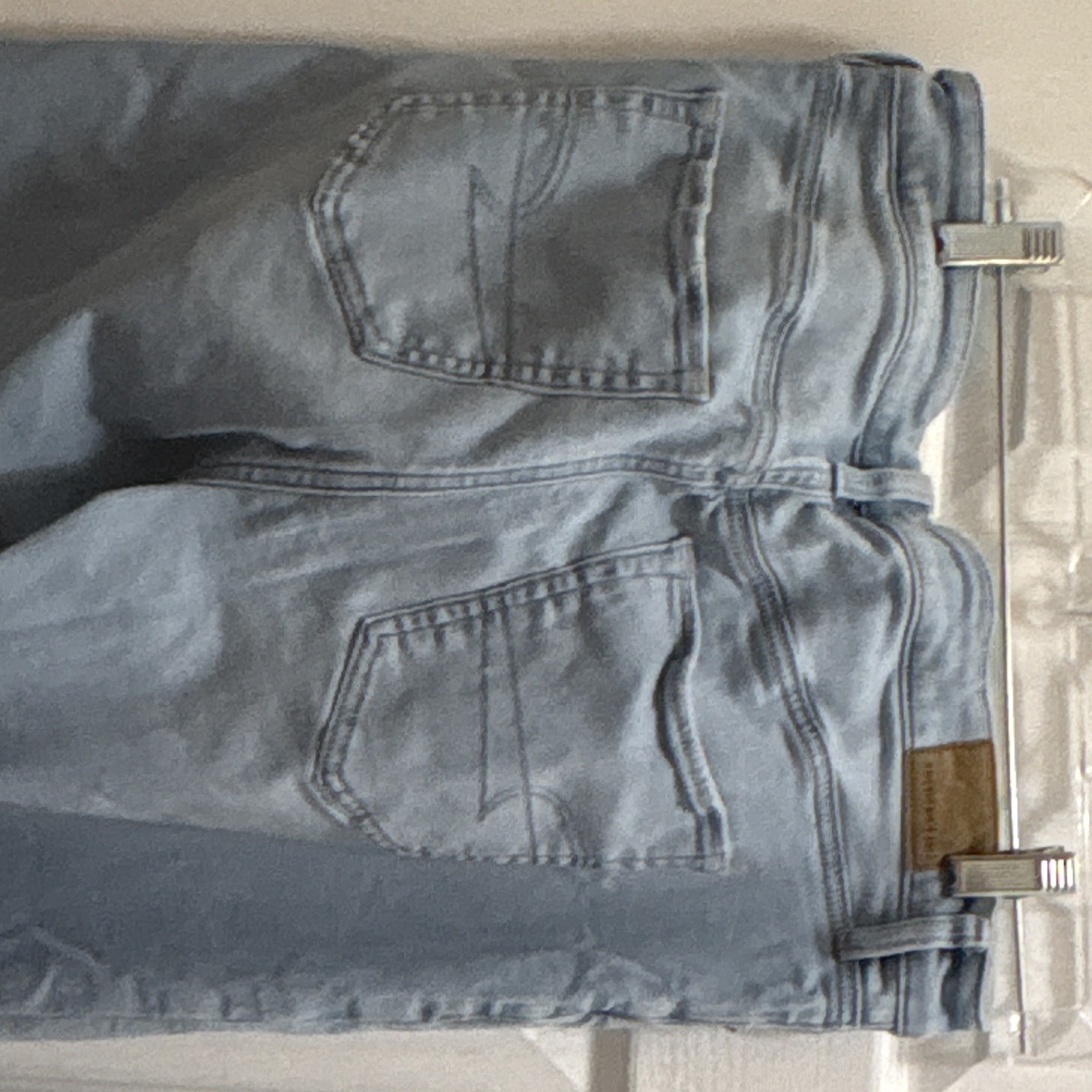 American Eagle High Rise Kick Boot Crop Light Wash Stretch Blue Jeans 10