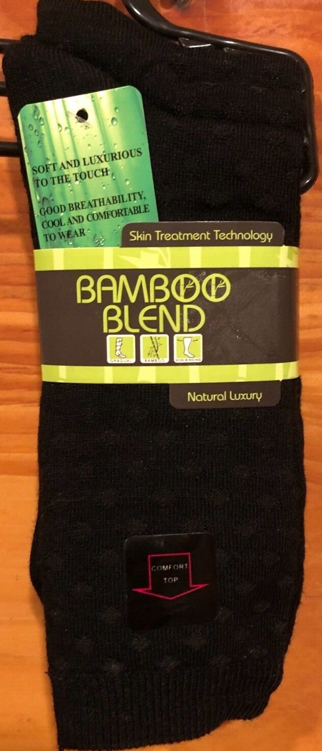 3 Pairs BAMBOO BLEND Luxury Socks 75% Rayon from Bamboo $18 Fits Shoe size 7-12