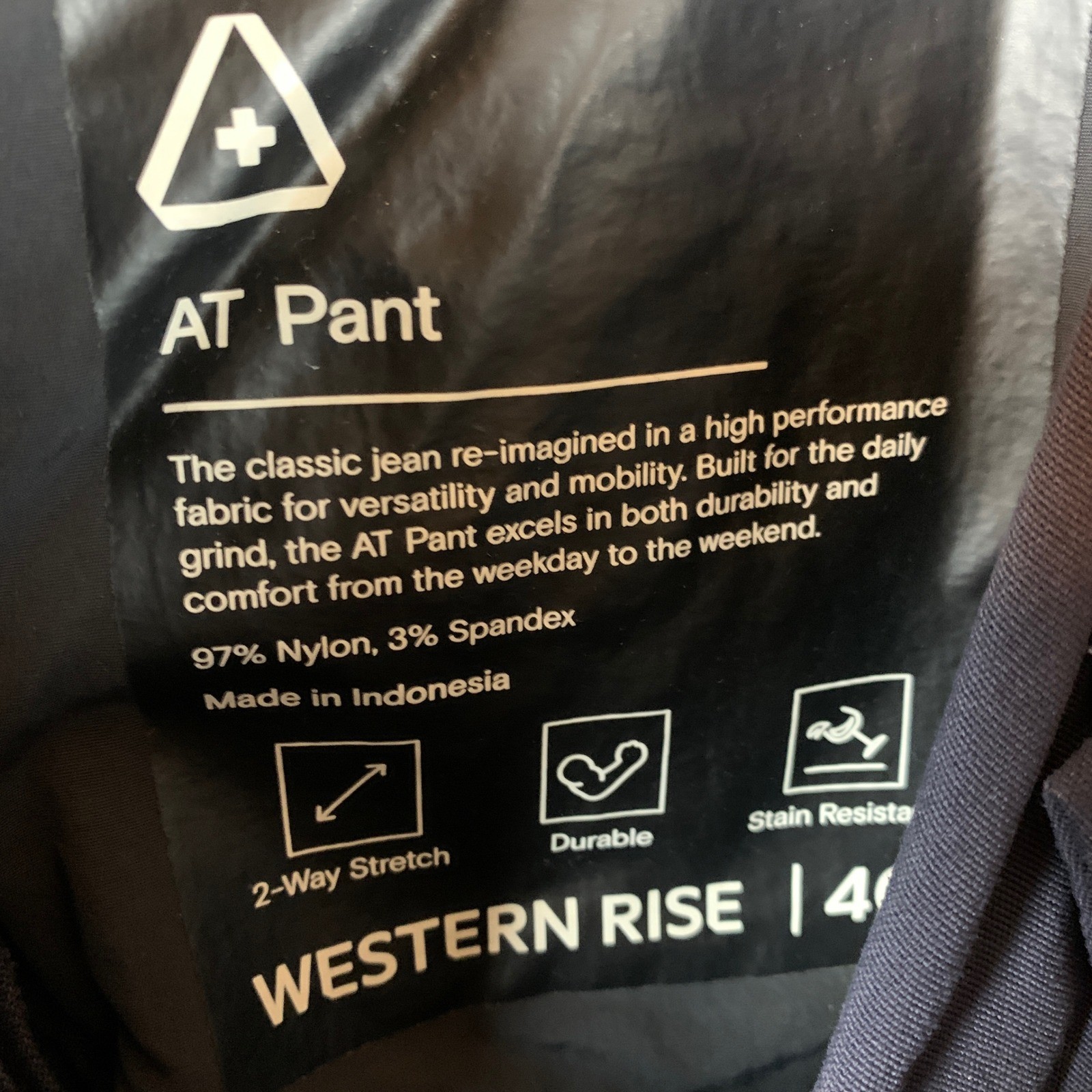 Western Rise AT Pant Mens 40 Blue Performance 2-Way Stretch Technical Trousers