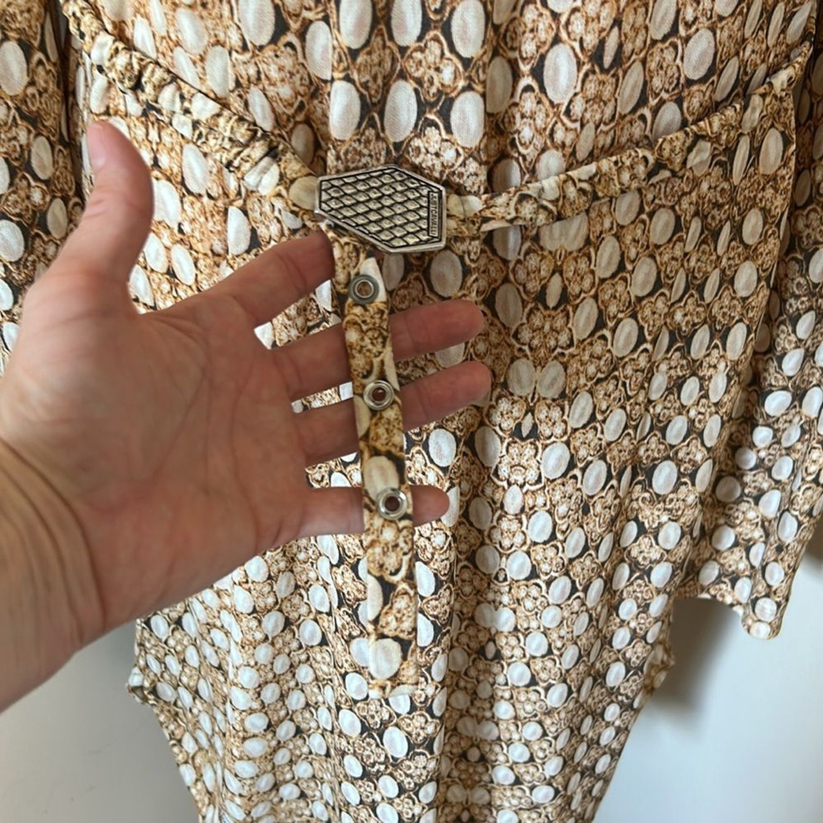 Roberta Cavalli Just Cavalli Archive Print Dress Large 10 IT 46