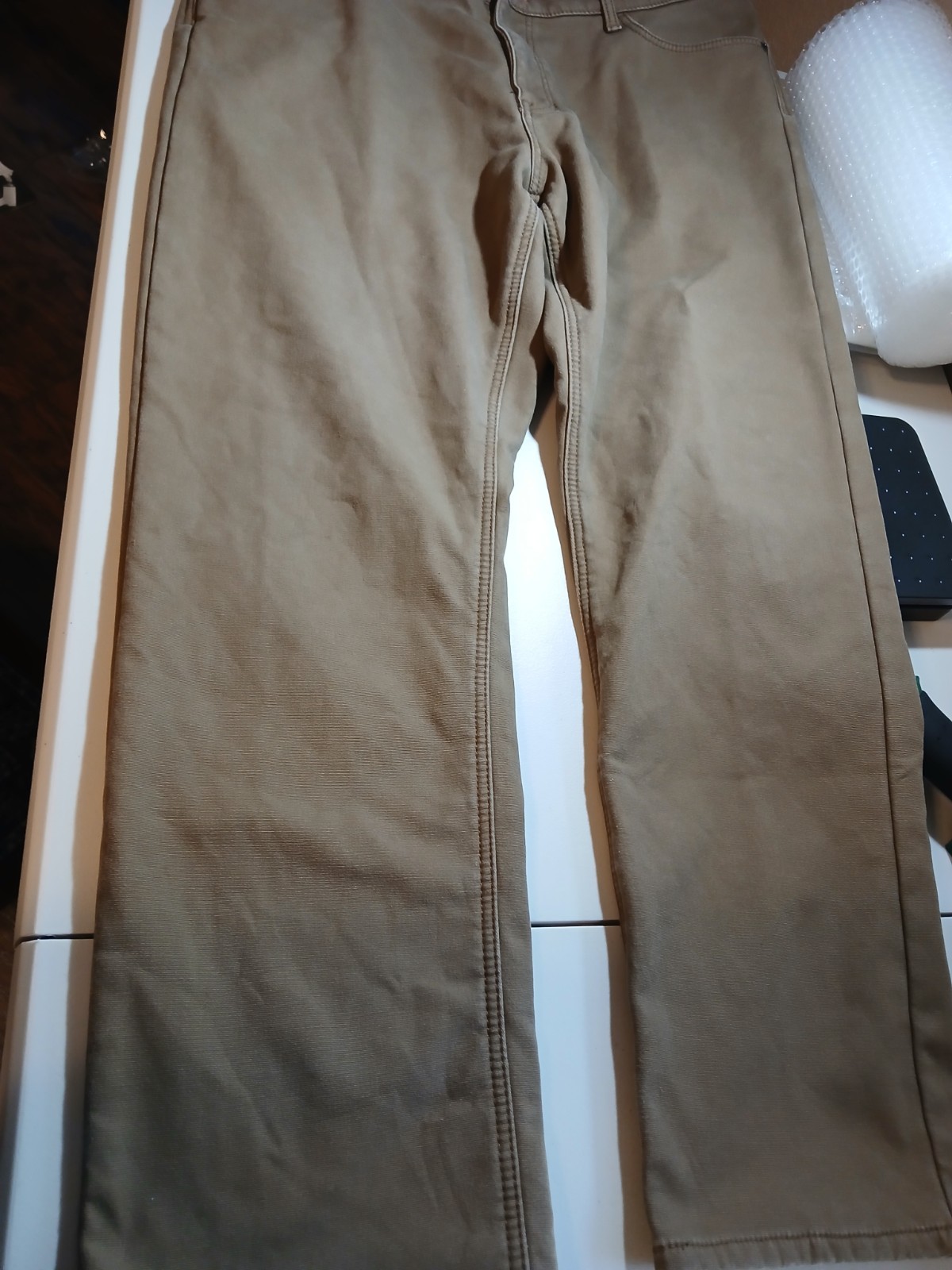 Weatherproof Vintage Men’s Regular Fit Brown Stretch Canvas Pants 40W Straight