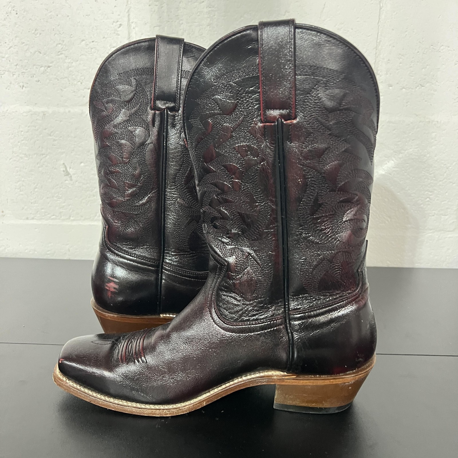 Moon Shine Spirit Brad Paisley Boots Mens Size 11 Brown Leather Western Cowboy