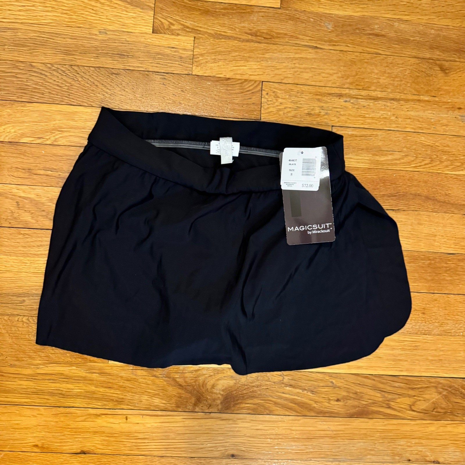 Magicsuit Women’s Size 8 Slimming Black Swim Skirt Skort Bottom NWT