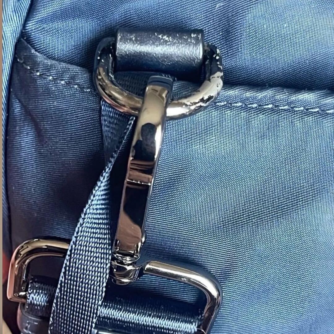 TUMI 2Way Business Bag Nylon Leather Navy Black Model 0481764INDE 14.96in