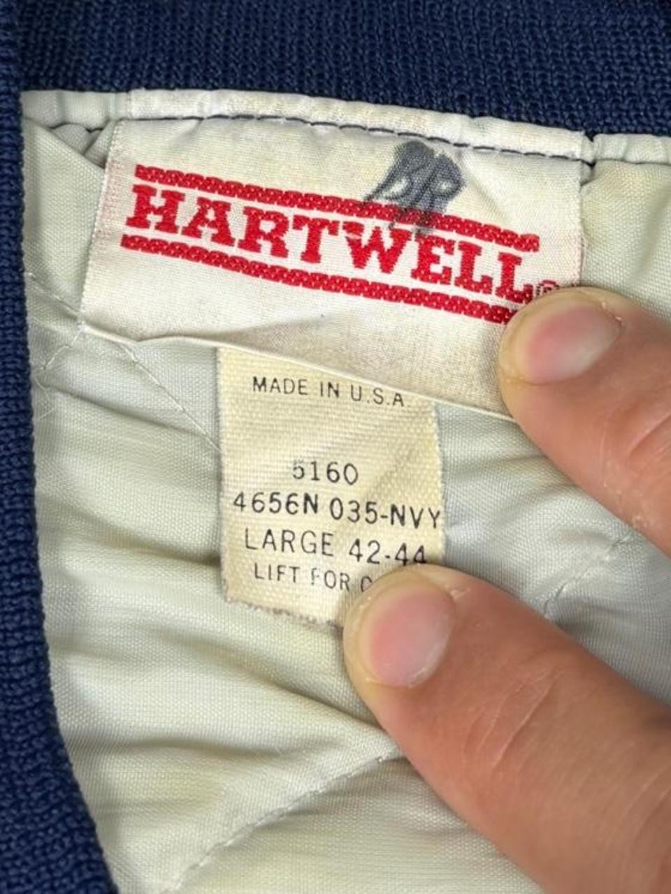 1980s HARTWELL CORPORATE AIR BOMBER JACKET