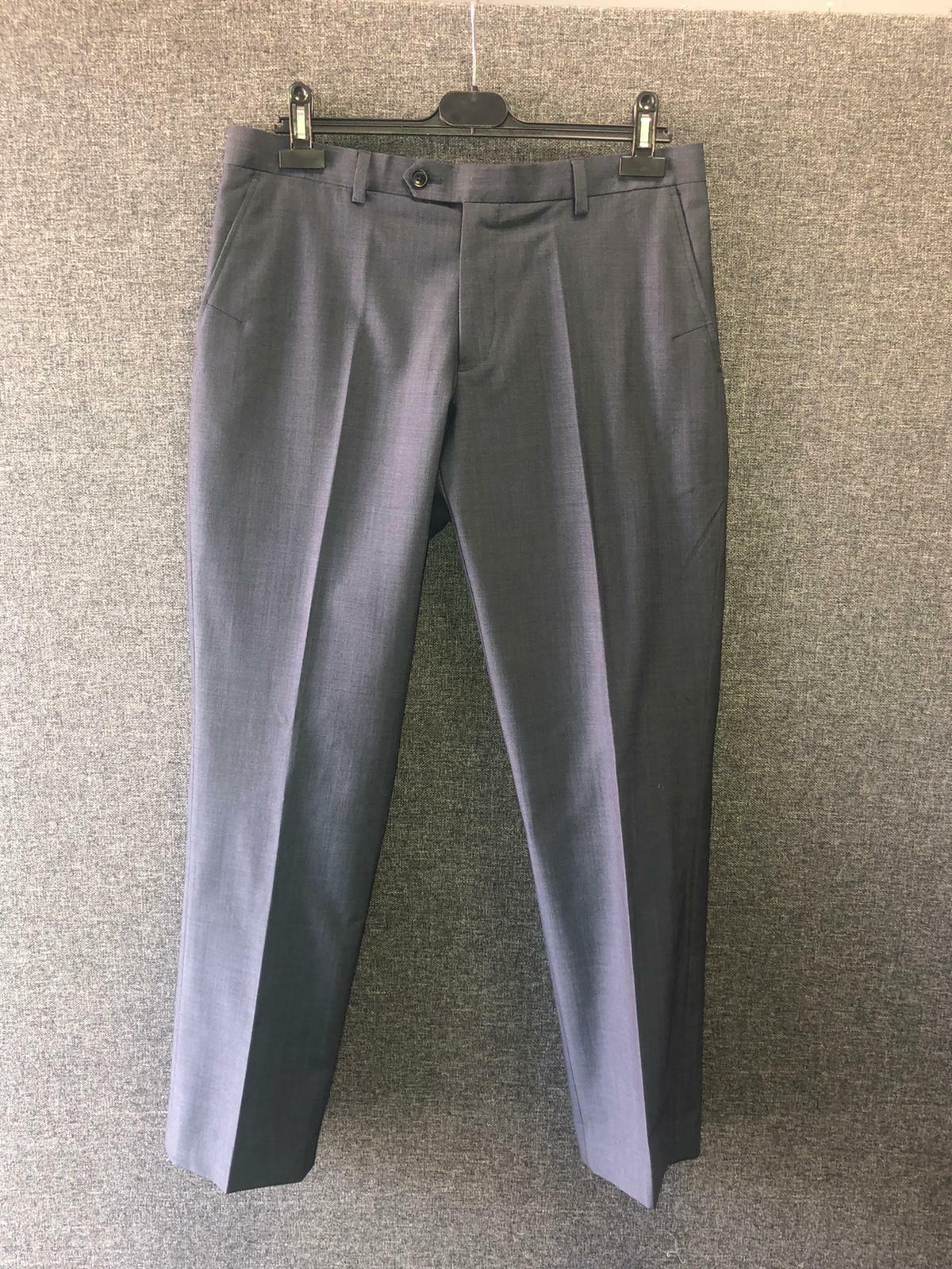 Next Wool Mix Textured Blue Suit 38S TD016 MM 05