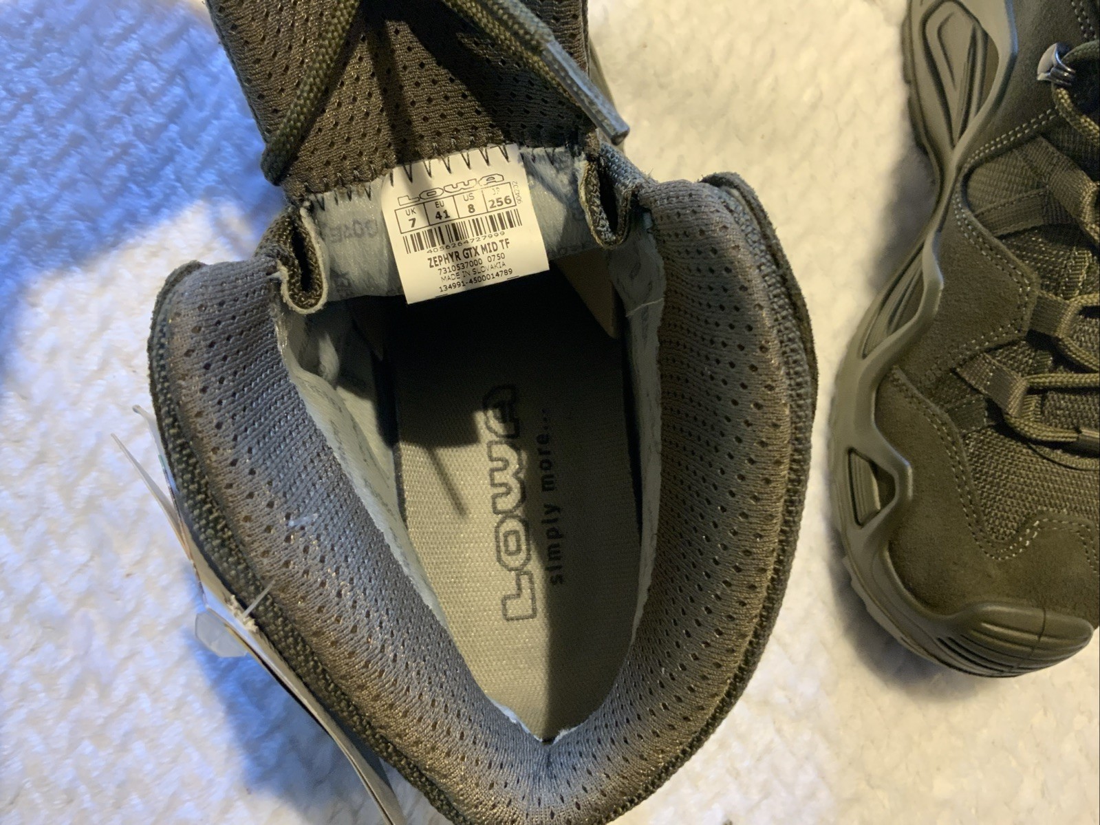 Lowa Zephyr GTX MID TF Boot 310537 Ranger Green Size 8