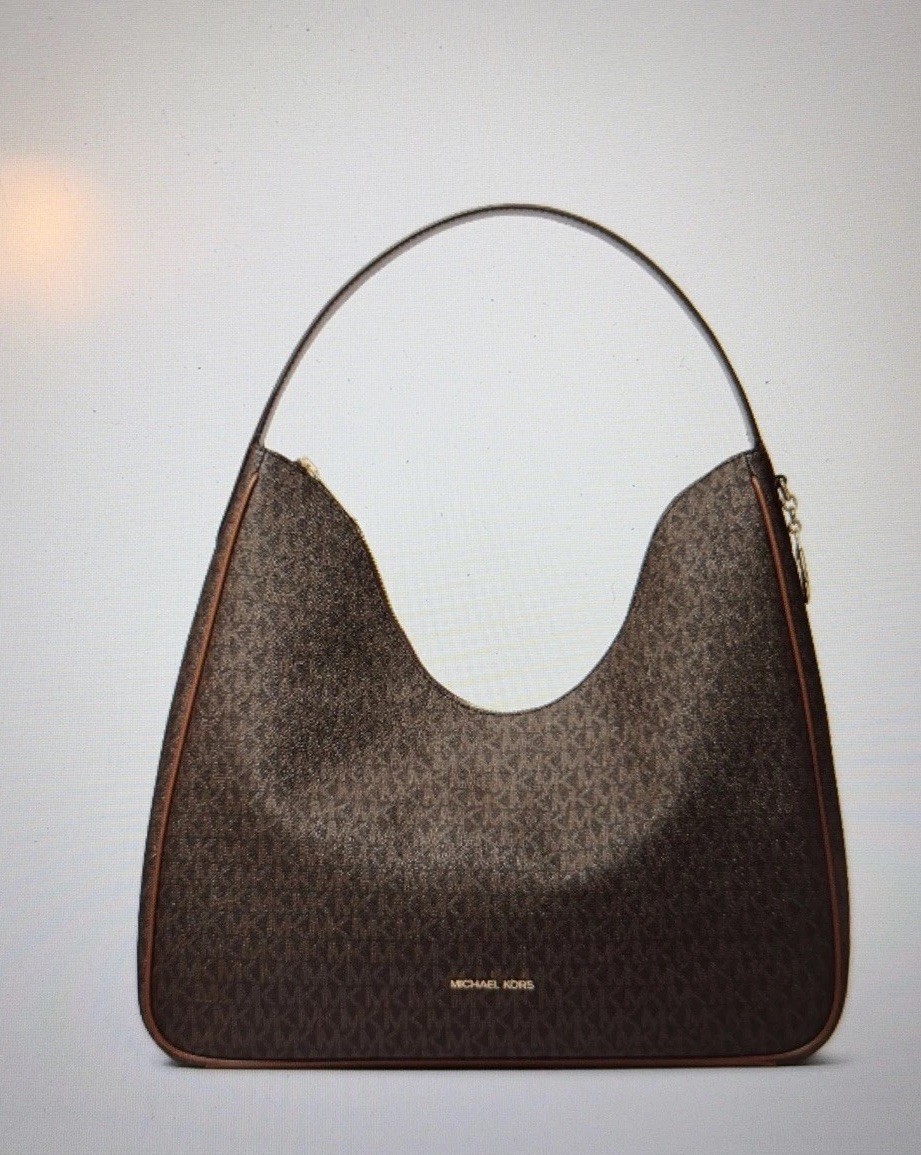 Michael Kors Nayla Medium Signature Logo Shoulder Bag
