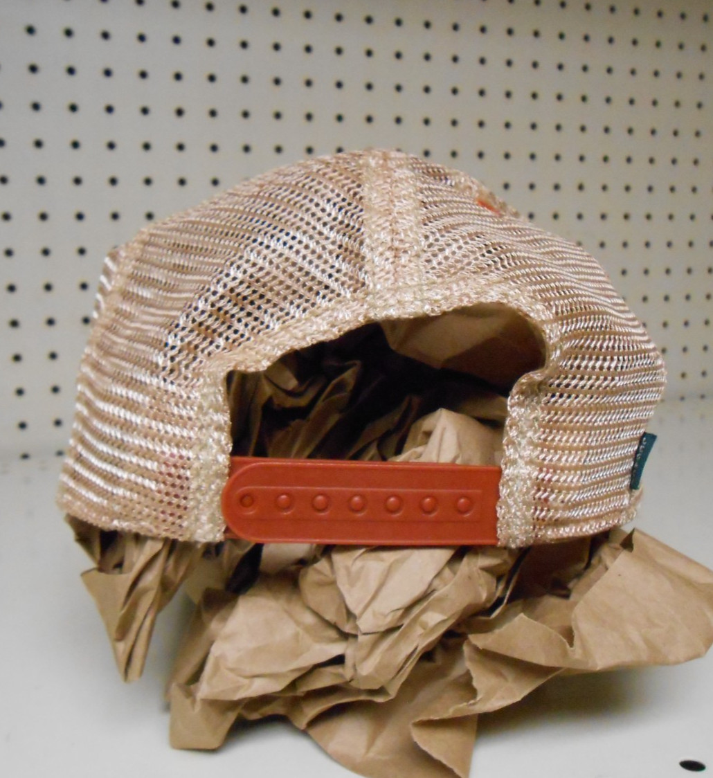 Legacy 2002 Barefoot Fredericksburg Trucker Hat Snapback Mesh Back Oragne/Cream