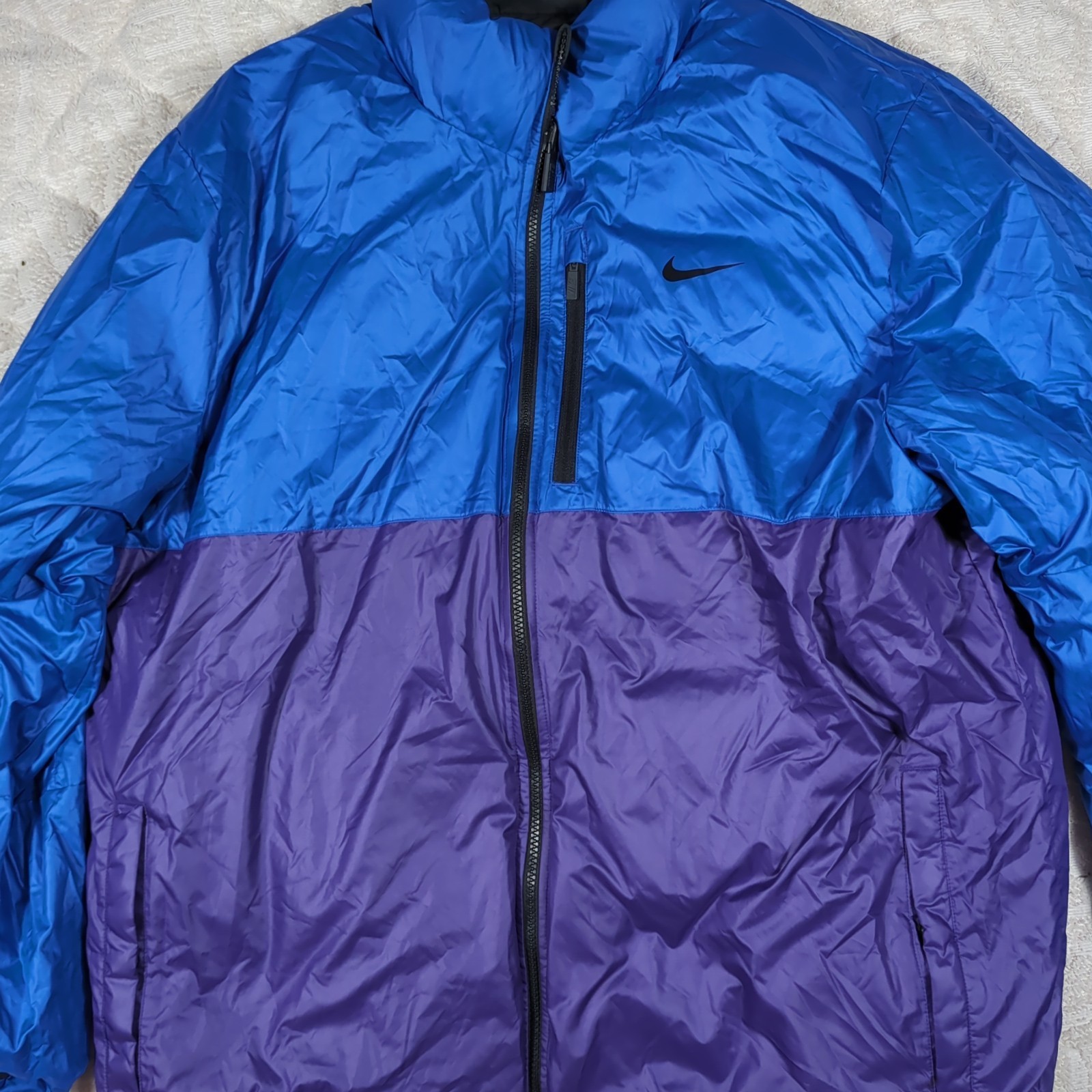 NIKE ALLIANCE Men’s 2XL Flip It Reversible 614688 Black Snow Active Puffer Coat