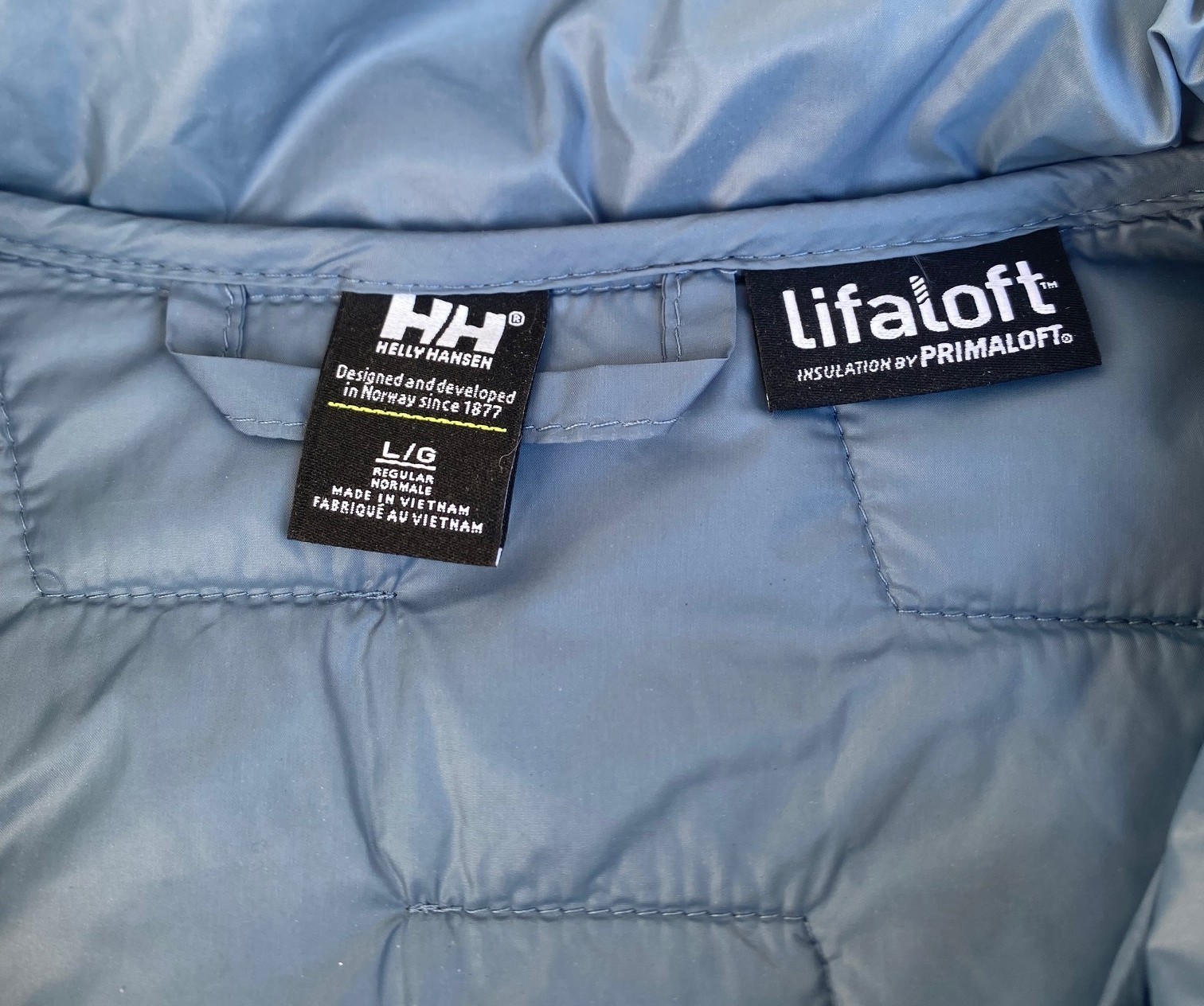 Men’s Helly Hansen Lifaloft Insulated Jacket BLUE $215, Size: L