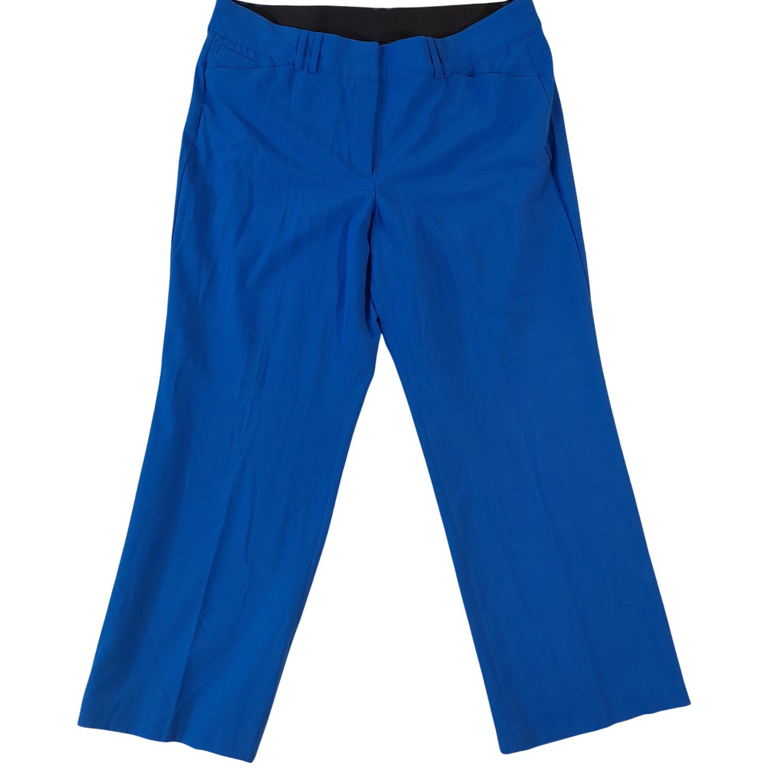 Lane Bryant Womens Blue Polyester Rayon Spandex Dress Pants Size 18 Regular