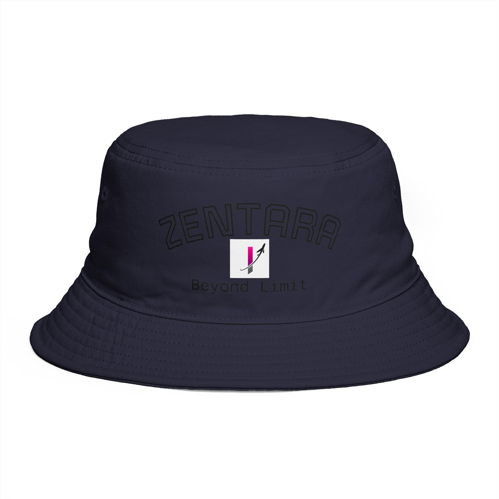 Zentaro logo Bucket Hat | Minimal embroidered graphic, streetwear