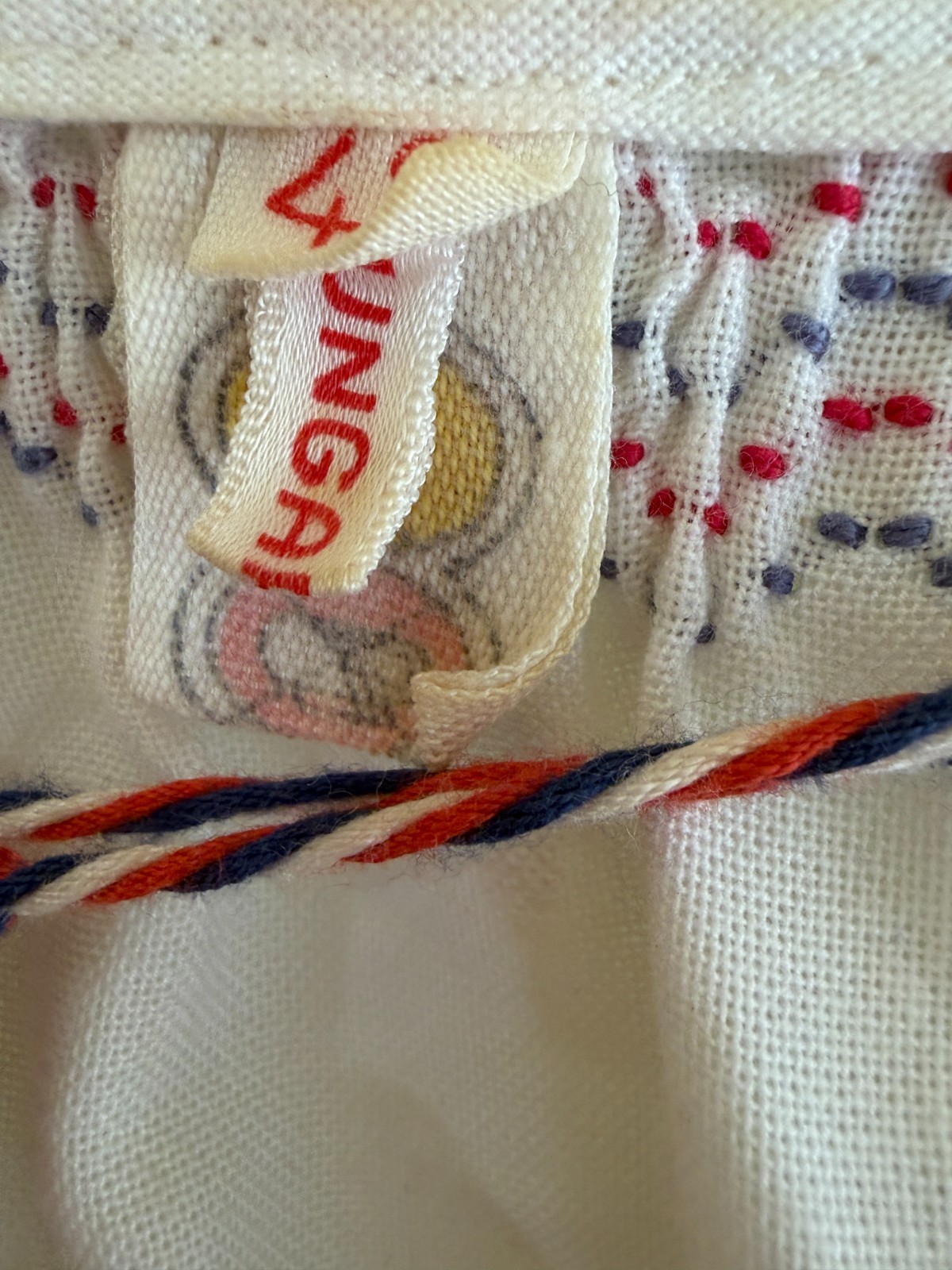 Vintage Hungarian Folk Embroidered Blouse HUNGAROCOOP Authentic Size 42 Womens!