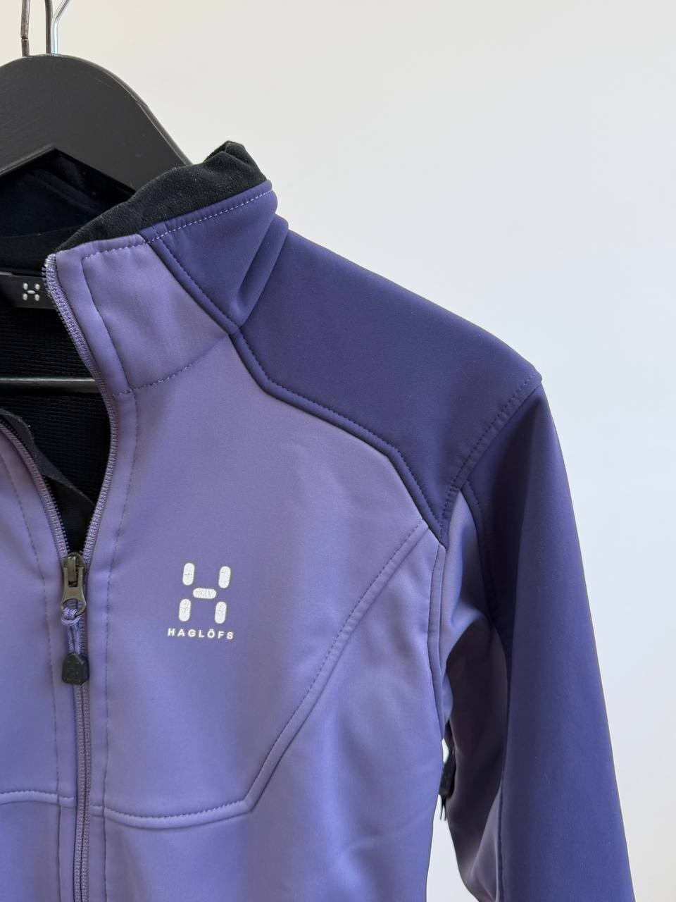 Haglöfs Women Softshell Fleece Jacket Size S Purple Outdoor Trekking Hiking